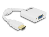 Delock Adapter HDMI-A Stecker > VGA Buchse weiß