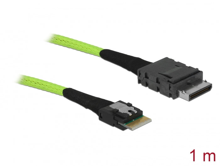 Delock Kabel OCuLink PCIe SFF-8611 zu Slim SAS SFF-8654 1 m