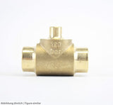 T-Stück Messing 5/8 x 1/4 x 5/8" max. 120bar, -40...150°C
