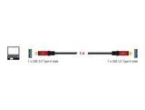Delock USB 5 Gbps Kabel Typ-A Stecker zu Typ-A Stecker 3 m Metall