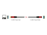 Delock USB 5 Gbps Verlängerungskabel Typ-A Stecker zu USB 5 Gbps Typ-A Buchse 2 m Premium