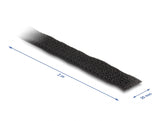 Delock Klettband auf Rolle mit Schlaufe L 3 m x B 20 mm schwarz