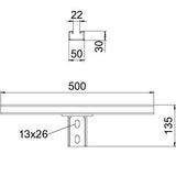 BETTERMANN Schraubkopfplatte U-Profil KUS7 MS-1-500 FT f.Deckenmont
