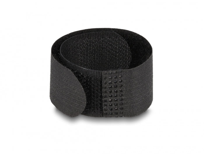 Delock Klettkabelbinder L 180 x B 20 mm schwarz 10 Stück