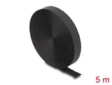 Delock Klettband auf Rolle mit Schlaufe L 5 m x B 20 mm schwarz