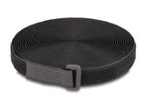 Delock Klettband auf Rolle mit Schlaufe L 5 m x B 20 mm schwarz