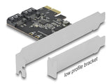 Delock 2 Port SATA PCI Express x1 Karte - Low Profile Formfaktor