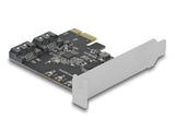 Delock 2 Port SATA PCI Express x1 Karte - Low Profile Formfaktor