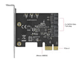 Delock 2 Port SATA PCI Express x1 Karte - Low Profile Formfaktor