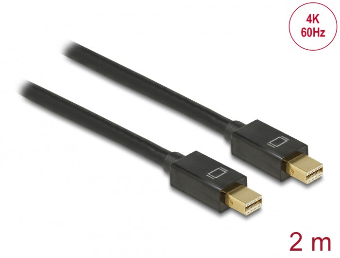 Delock Kabel Mini DisplayPort 1.2 Stecker > Mini DisplayPort Stecker 4K 60 Hz 2 m