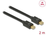 Delock Kabel Mini DisplayPort 1.2 Stecker > Mini DisplayPort Stecker 4K 60 Hz 2 m