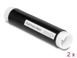 Delock Kaltschrumpfschlauch 25 mm x 130 mm 2 Stück schwarz