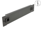 Delock 10″ Netzwerkschrank Blindabdeckung werkzeugfrei 1 HE schwarz
