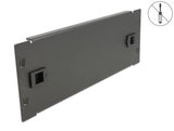 Delock 10″ Netzwerkschrank Blindabdeckung werkzeugfrei 2 HE schwarz
