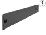 Delock 19″ Netzwerkschrank Blindabdeckung werkzeugfrei 2 HE schwarz