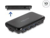Delock 7 Port USB 3.2 Gen 2 Hub mit 4 USB Typ-A und 3 USB Type-C™ Ports