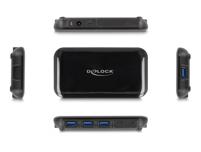 Delock 7 Port USB 3.2 Gen 2 Hub mit 4 USB Typ-A und 3 USB Type-C™ Ports