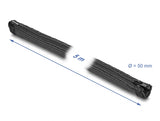 Delock Geflechtschlauch mit Reißverschluss hitzebeständig 5 m x 50 mm schwarz