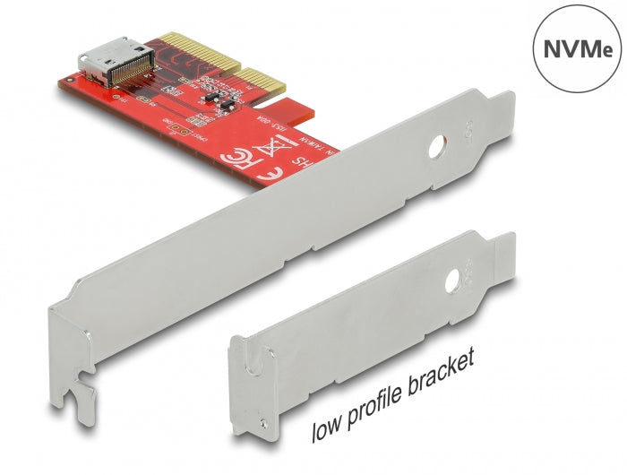 Delock PCI Express x4 Karte zu 1 x intern OCuLink SFF-8612 - Low Profile Formfaktor