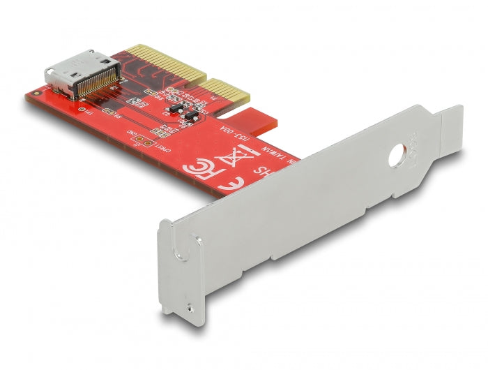 Delock PCI Express x4 Karte zu 1 x intern OCuLink SFF-8612 - Low Profile Formfaktor