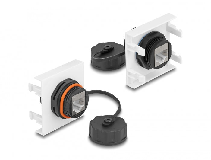 Delock Easy 45 Modul Netzwerk RJ45 Cat.6A, 45 x 45 mm