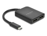 Delock USB Type-C™ Splitter (DP Alt Mode) zu 2 x DisplayPort MST / VXP
