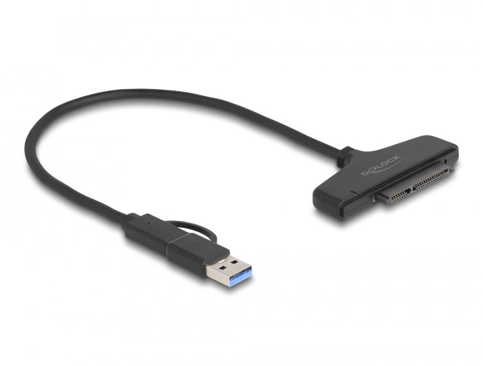 Delock USB zu SATA 6 Gb/s Konverter mit USB Type-C™ oder USB Typ-A Anschluss