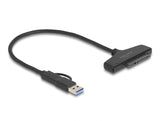 Delock USB zu SATA 6 Gb/s Konverter mit USB Type-C™ oder USB Typ-A Anschluss