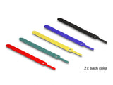 Delock Klett-Kabelbinder L 150 x B 12 mm farbig Set 10 Stück