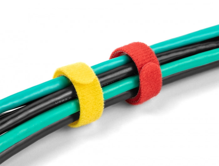 Delock Klett-Kabelbinder L 150 x B 12 mm farbig Set 10 Stück