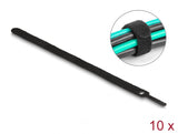 Delock Klett-Kabelbinder L 300 x B 12 mm schwarz 10 Stück