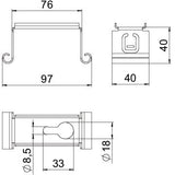 BETTERMANN Wand-/Deckenbügel 100x100mm MAH 100 FS Mittenabhäng Kabelrinne