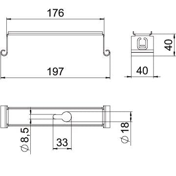 BETTERMANN Wand-/Deckenbügel 200x200mm MAH 200 FS Mittenabhäng Kabelrinne