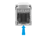 Delock Kabel RJ45 Stecker feldkonfektionierbar zu Keystone Modul RJ45 Buchse Cat.6A 3 m