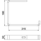 BETTERMANN Wand-/Deckenbügel C-Bügel AHB 200 FTK SW Kabelrinne schraub 0,6N