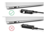 Navilock Notebook Sicherungskabel für USB Typ-A Buchse mit Zahlenschloss