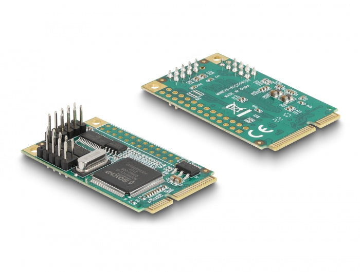 Delock Mini PCIe Karte full size zu 2 x Seriell RS-232 D-Sub 9 Pin