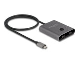 Delock USB 10 Gbps USB Type-C™ Switch 2 auf 1 bidirektional 8K