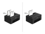 Delock USB Dual Dockingstation für 2 x SATA HDD / SSD mit Klon- und Löschfunktion