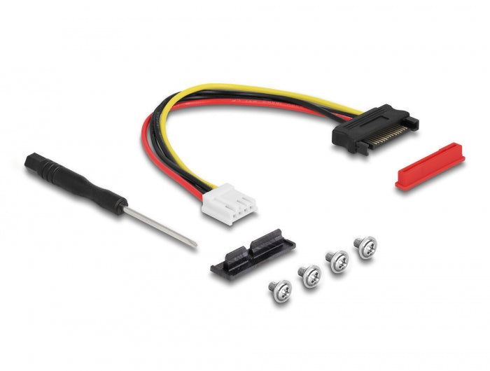 Delock M.2 Key A+E zu PCIe x1 NVMe Adapter gewinkelt mit 20 cm Kabel