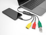Delock 4 Port USB 2.0 Kabel-Hub mit USB Type-C™ zu 3 x USB-A Buchse + 1 x USB-C™ Stecker