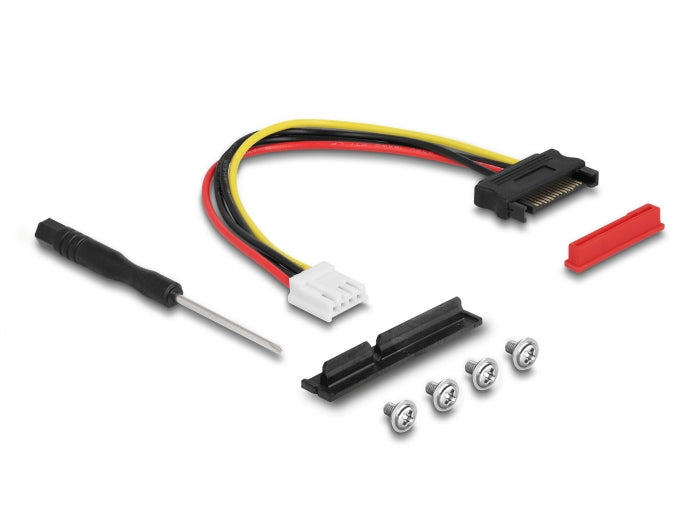 Delock M.2 Key A+E zu PCIe x4 NVMe Adapter gewinkelt mit 20 cm Kabel