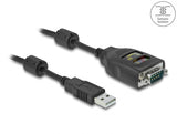 Delock Isolator USB 2.0 Typ-A zu RS-232 D-Sub 9 Stecker galvanische Trennung 2,5 kV 2m