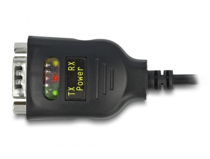 Delock Isolator USB 2.0 Typ-A zu RS-232 D-Sub 9 Stecker galvanische Trennung 2,5 kV 2m