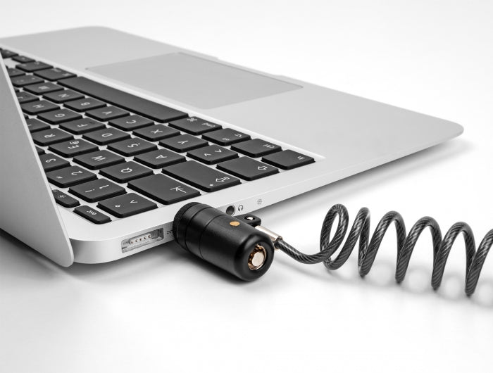 Navilock Notebook Sicherungsspiralkabel für USB Typ-A Buchse mit Schlüssel