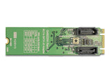 Delock Konverter M.2 Key B+M Stecker > 2 x SATA 7 Pin Stecker mit RAID