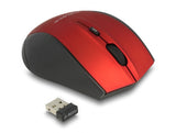 Delock Ergonomische optische 5-Tasten Maus 2,4 GHz kabellos