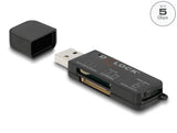 Delock SuperSpeed USB Card Reader für SD / Micro SD / MS Speicherkarten
