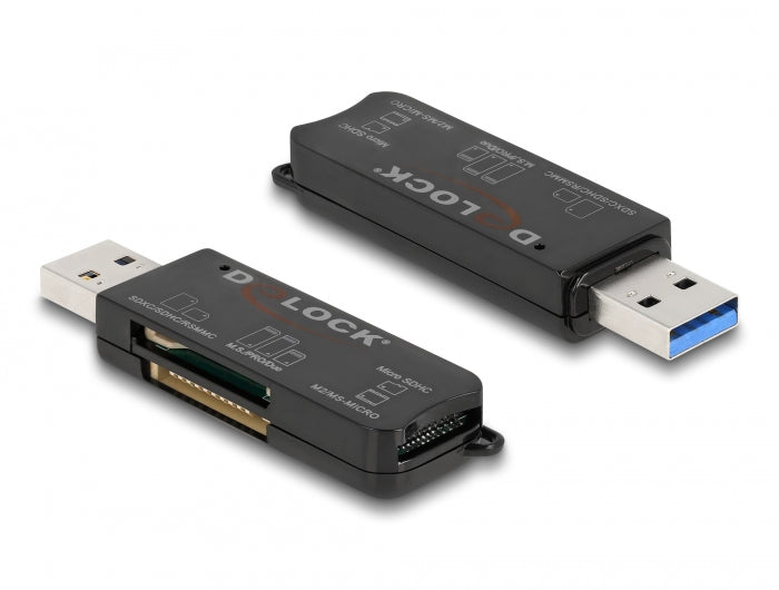 Delock SuperSpeed USB Card Reader für SD / Micro SD / MS Speicherkarten