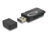 Delock Mini USB 2.0 Card Reader mit SD und Micro SD Slot